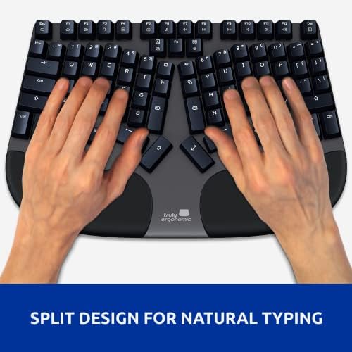 Cleave Split Ergonomic Mechanical Keyboard – All-Day Comfort, Boosts Productivity, Natural Typing Posture, Tactile Optical Switches, Cushioned Palm Rest, Backlit Keys, Windows/Mac/Linux - Image 4