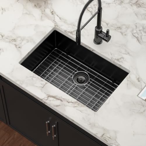 28 Inch Matte Black Undermount Kitchen Sink - Image 2