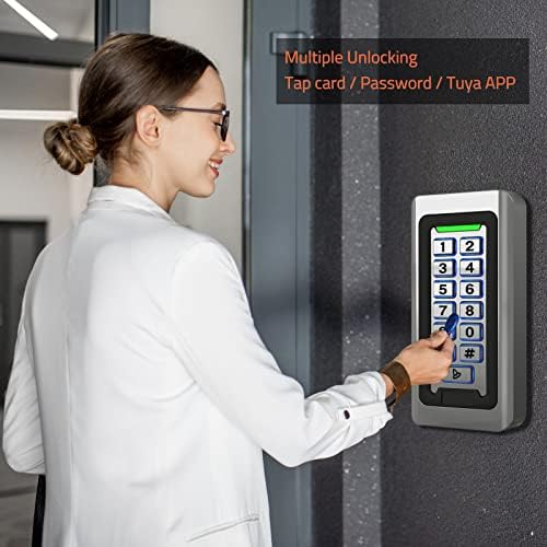 Wireless WiFi Access Control Keypad, Metal Stand-Alone Door Access Control - Image 2