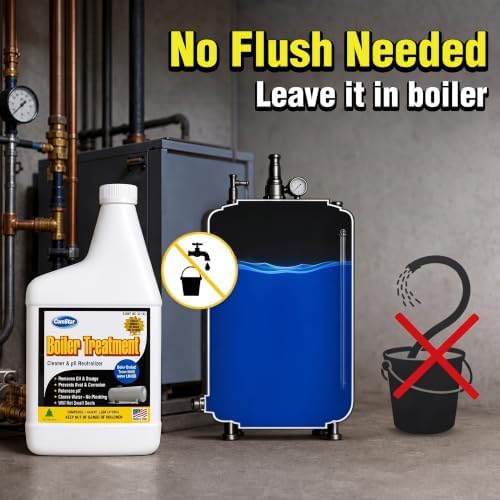 Boiler Treatment 1 qt Water Cleaner & pH Neutralizer Inhibits Rust - Image 5
