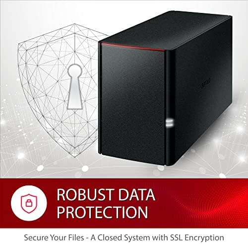 BUFFALO LinkStation SoHo 220 2-Bay Personal Cloud Office NAS 8TB (2x4TB) with Hard Drives Included - Image 6