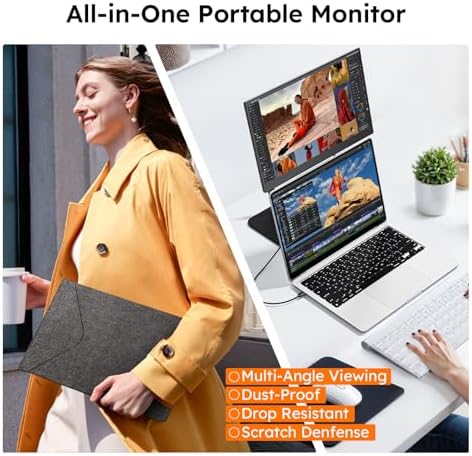 15.6" Portable Monitor with Stand FHD 1080P IPS Travel Monitor for Laptop - Image 5