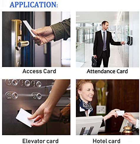 LEXI 20pcs Rewritable UID Smart Card, 13.56MHz Changeable RFID PVC Blank Card for 1K S50 MF1 Mi-fare Door Access Control, Block 0 Sector - Image 2