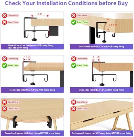 Univivi No Drill Under Desk Cable Management Tray, 28 inch Cable Management - Image 5