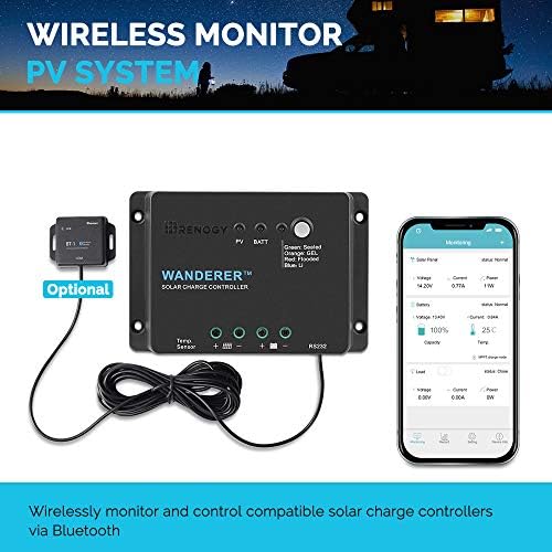 Renogy Wanderer Li 30A PWM Solar Charge Controller 12V for Solar Panels - Image 6