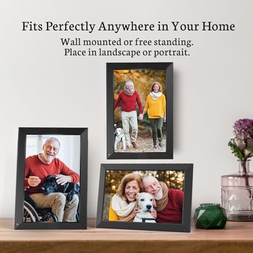BSIMB 17 Inch Large Digital Picture Frame, 64GB FHD WiFi Digital Photo Frame Digital Art Frame with Dual Band Wi-Fi, Touchscreen, Remote Control, Easy to Share Photos via App, Wall Mountable - Image 5