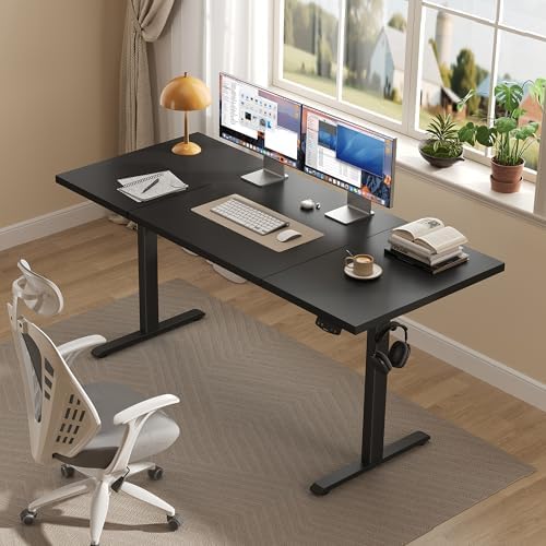 Agilestic 63 * 24 Inch Height Adjustable Electric Standing Desk, Black - Image 4