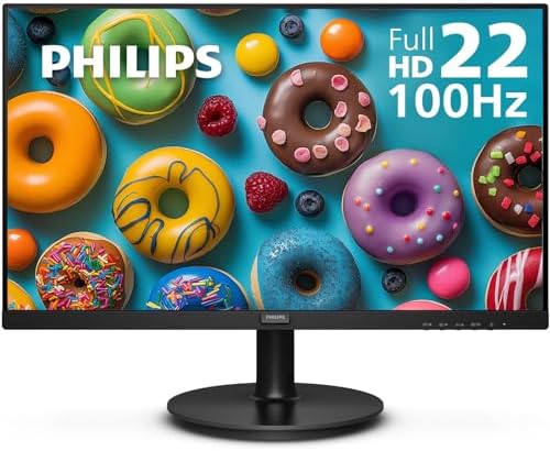 Philips 22 Inch Computer Monitor FHD 100Hz VA VESA Flicker-Free, 221V8LB by Unknown