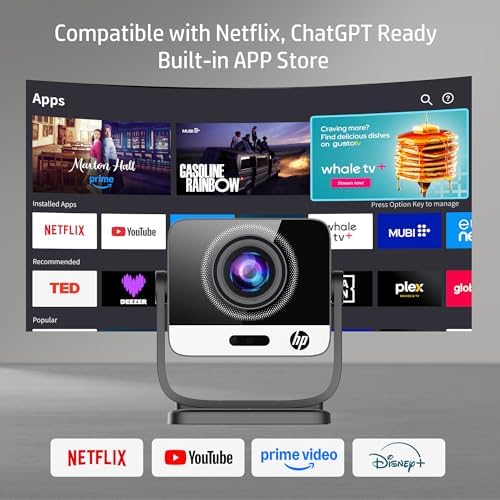 HP Projector with Netflix, USB-C Power Bank Compatible, 4K Supported MC475 - Image 3