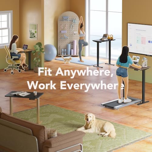 HUANUO 32x19 Inch Small Electric Standing Desk, Adjustable, Grey - Image 7