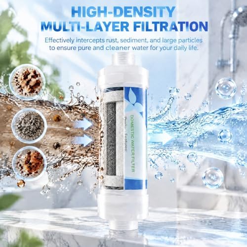 2 Pack Sediment Pre-Filter for Washing Machine & Water Heater, 10 Micron PP - Image 3