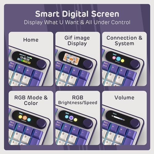 RK ROYAL KLUDGE S98 Wireless Mechanical Keyboard with Smart Display & Knob - Image 3