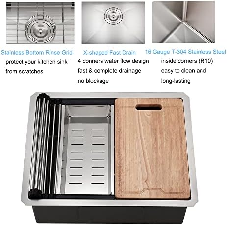 24 Inch Undermount Kitchen Sink - Image 5
