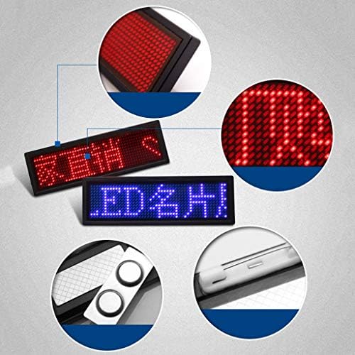 LED Name Tag for Business Rechargeable LED Card Screen for Hotel Party Supermarket School and Restaurant 4 Colors Name Message Tag - Image 2