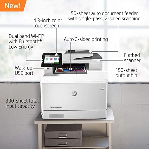 HP Color Laserjet Pro Multifunction M479fdw Wireless Laser Printer (W1A80A) (Renewed) - Image 2