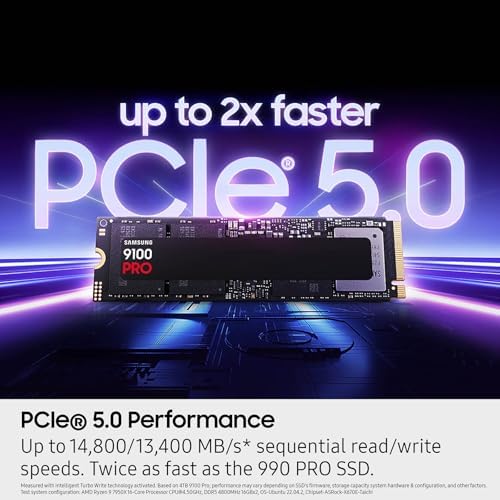 Samsung SSD 9100 PRO 2TB, PCIe 5.0x4 M.2 2280, Up to 14,700MB/s - Image 4