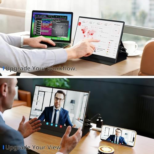AYY 4k Portable Monitor Touchscreen, 13.4" 3840x2160 Second Screen 100% sRGB,400cd HDR USB C Ultra Slim IPS Laptop Monitor, for Mac Switch - Image 6