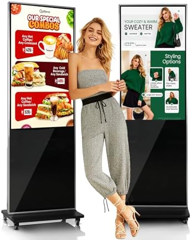 55" Touch Digital Signage Display Kiosk Indoor Floor Standing Advertising by InteractiveBoardSpecialist