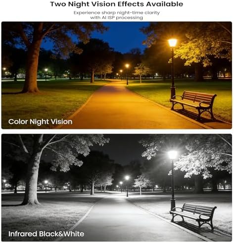 8CH 5MP Home Security Camera System, 4 x PoE IP Cameras with Person Detection, 500GB HDD for 24/7 Recording, Two-Way Audio,100ft Night Vision, IP66 Weatherproof, No Monthly Fees - Image 4