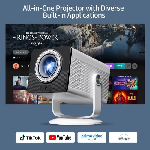 HP Projector Built-in Apps, USB-C Power Bank Compatible for Outdoor MC400 - Image 2