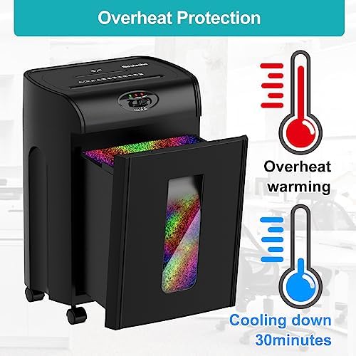 Woolsche Paper Shredder, 16-Sheet Cross Cut with 4.76-Gallon Pull Out Basket, P-4 Security Level, 3-Mode Design Shred Paper and CD/Credit Card, Durable&Fast with Jam Proof System Shredder for Office - Image 5