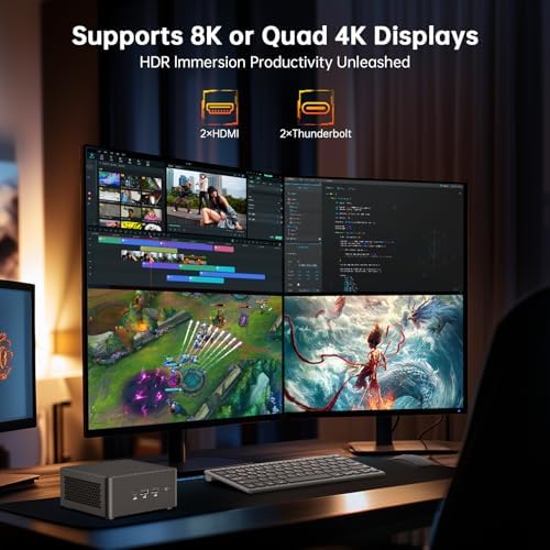 ASUS NUC 14 Pro AI Mini PC, Intel Ultra 7 155H (16C/22T, Up to 4.8GHz), 32GB DDR5 RAM, 1TB PCIe 4 SSD Mini Computer Win 11 Pro, Mini Desktop with Intel Arc GPU/AI GC/AI Boost/AI Ready/Thunderbolt 4 - Image 5