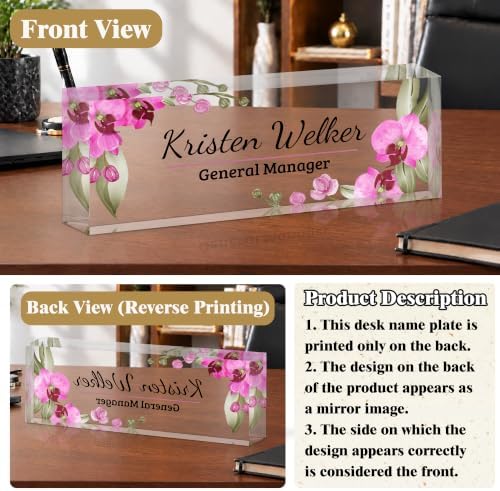 Ship Next Day Custom Name Plate for Desk, Desk Name Plate Personalized - Image 4