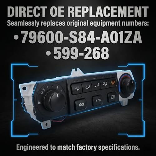 599-268 AC Heater Climate Control Module Compatible with Honda Accord 1998-2000 Odyssey 1998-2004, HVAC Panel Replacement No Programming with Pry Tool - Image 4