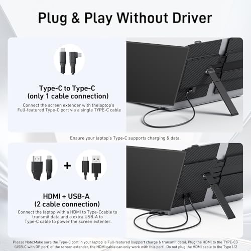 Vixtan Laptop Screen Extender 15.3" FHD 1080P Portable Dual Monitor - Image 5