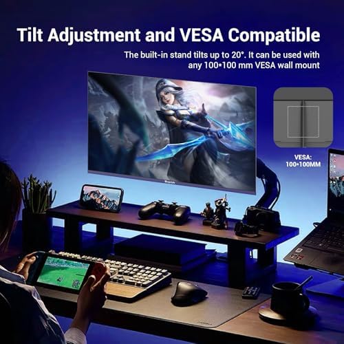 27 Inch Gaming Monitor, 240Hz Refresh Rate, FHD 1920x1080, Fast 1ms Response Time, Metal Stand, VESA 100x100, for Esports, FPS, and Competitive Gamers - Image 7
