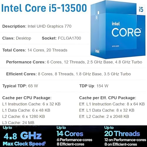 HP Elite 600 G9 SFF Business Desktop Computer, Latest 16-core Intel Core i7-13700 Processor, 32GB DDR5, 1TB PCIe SSD, Support Triple 4K Display, USB-C, HDMI, RJ-45, Wi-Fi, Wired KB&Mouse, Win11 Pro - Image 3