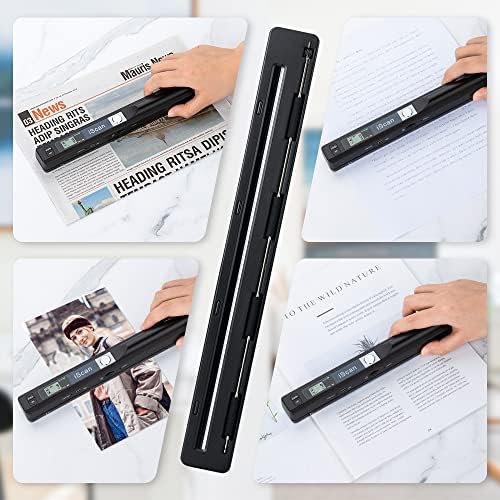 Portable Scanner, Photo Scanner for A4 Documents, Handheld Scanner for Business, Photo, Picture, Receipts, Books, JPG/PDF Format Selection, UP to 900 DPI, with 16G SD Car - Image 2