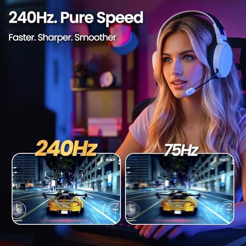 CRUA 34" WQHD 240Hz Ultrawide Curved Gaming Monitor, 1500R, FreeSync, Black - Image 5