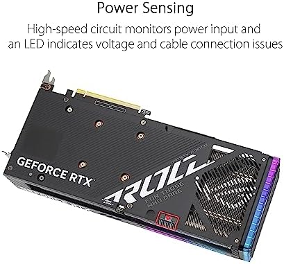 ASUS ROG Strix GeForce RTX 4060 OC Edition Gaming Graphics Card (PCIe 4.0, 8GB GDDR6, DLSS 3, HDMI 2.1a, DisplayPort 1.4a, Axial-tech Fan Design, Aura Sync, 0dB Technology), 3 Year Warranty - Image 4