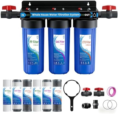 Whole House Water Filter System, Extra 2 Sets Filter,0.5Micron Filtration by xinshuo