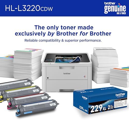 Brother HLL3220CDW Wireless Compact Color Laser Printer, Duplex and Mobile Device Printing | Includes 2 Month Refresh Subscription Trial¹, Amazon Dash Replenishment Ready (Renewed Premium) - Image 4