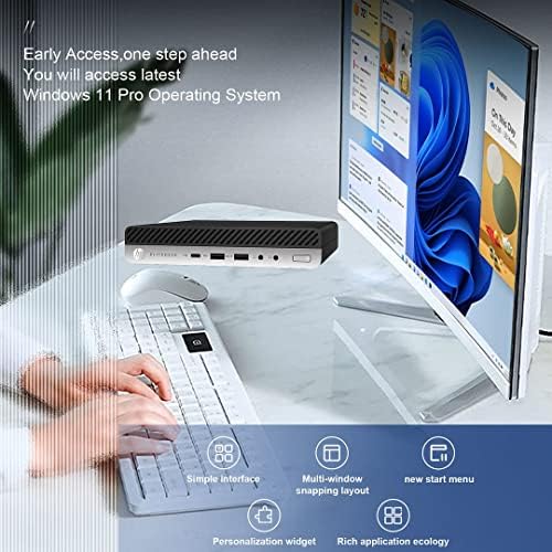 HP EliteDesk 800 G4 DM Dual 22 inch Computer Monitors and Mount Bundle, Intel i5-8500,16GB Ram 512GB NVMe SSD,WiFi,Windows 11 (Renewed) - Image 5