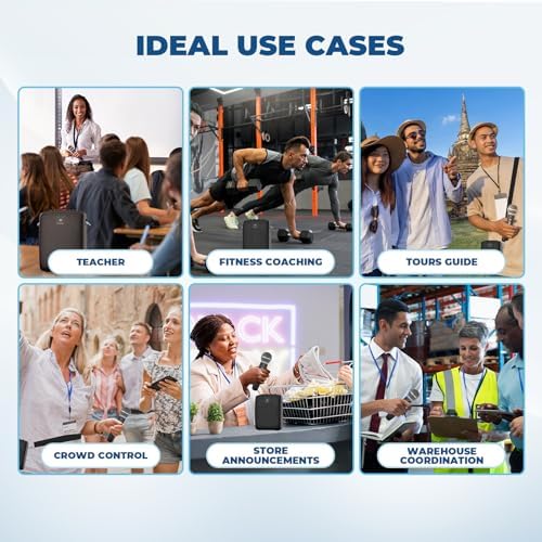 WinBridge Wireless Voice Amplifier with Microphone for Teachers,Tour Guides - Image 6