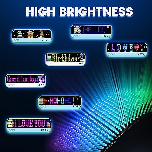 Rayhome Large Programmable LED Sign, 37''x8'' Flexible Indoor LED Store Sign with Remote, Scrolling Bluetooth APP Control Custom Text Pattern Animation digital Display for Store School Hotel - Image 6