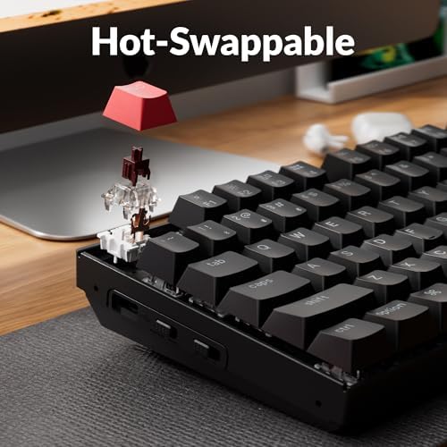 Keychron K8 V2 Wireless RGB Mechanical Keyboard, QMK/VIA Programmable, Hot-Swappable Super Brown Switches, 87-Key TKL PBT Keycaps, Dual-Mode Bluetooth 5.2 & USB-C Wired, for Mac, Windows, Linux - Image 5