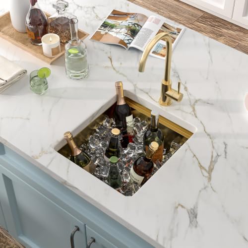 15"x17" Gold Bar Prep Sink Undermount Workstation - Image 2