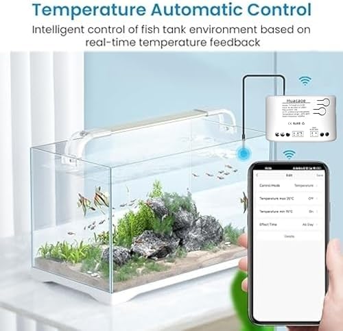 1CH Tuya Intelligent Temperature Sensor,85-250V Dry Contact Relay,Wireless Intelligent Monitoring,Temperature Control of Greenhouse Hatching Fish Tank seedlings,Compatible with Alexa Google Home - Image 7