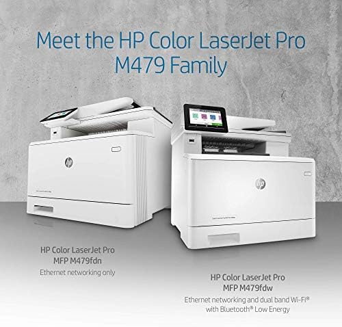 HP Color Laserjet Pro Multifunction M479fdn Laser Printer with One-Year, Next-Business Day, Onsite Warranty (W1A79A) White (Renewed) - Image 5