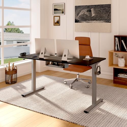 FLEXISPOT EN2 40"x24" Standing Desk with Power Strip Bundle, Black - Image 2