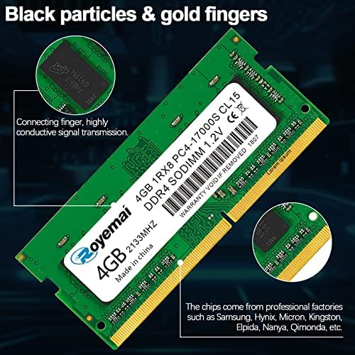 8GB PC4-17000 DDR4 2133 2X4GB RAM PC4 17000S 2133MHZ Sodimm 1Rx8 260-pin 1.2v 8G Memory Upgrade for Laptop - Image 2