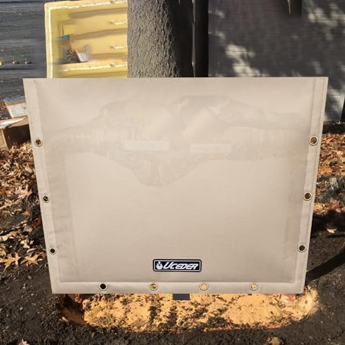 Backflow Preventer Insulation Cover Sprinkler Covers for Outside 600D Heavy Duty Waterproof Sprinkler Valve Cover Perfect for Pipe Freeze Protection and Pressure Vacuum Breaker (21" W x 16" H) - Image 6