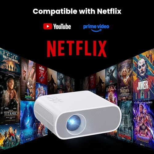 HOMPOW Official Licensed Smart Mini Projector with Wifi and Bluetooth - Image 2