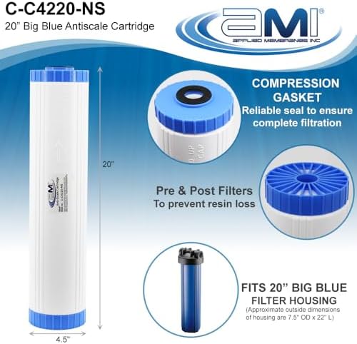 APPLIED MEMBRANES INC. Anti-Scale Filter Cartridge | Fits 20" Housing | Replacement Anti-Scale Cartridge 20" BB - Image 3
