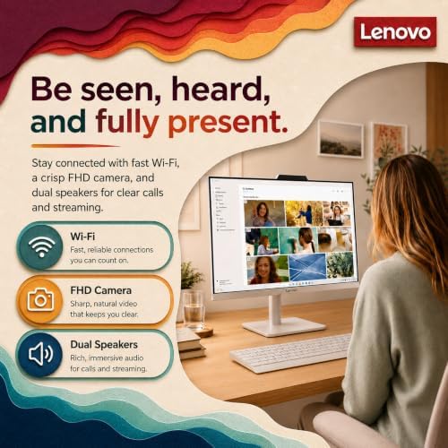 Lenovo 24" IdeaCentre All-in-One Desktop, 16GB RAM, 1TB Storage - Image 4