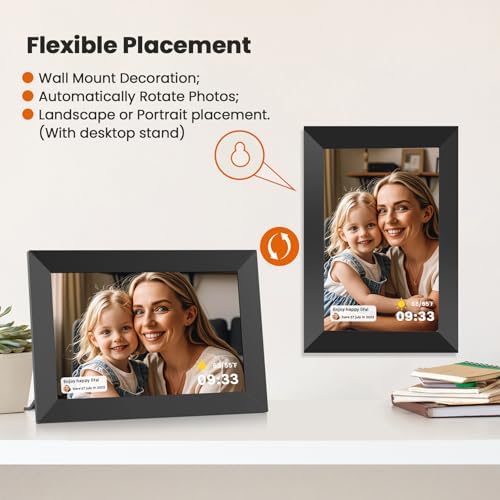 Uhale 10.1" WiFi Digital Picture Frame, Electronic Photo Frames, 32GB - Image 5